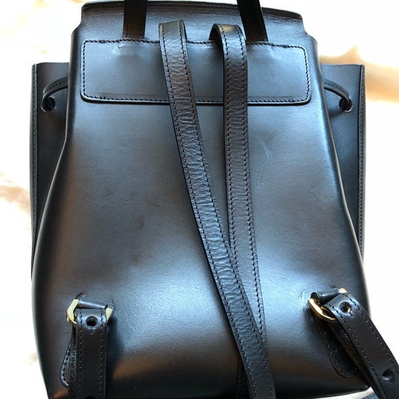 Mansur Gavriel Black Mini Backpack Dolly Interior - Picture 5 of 5